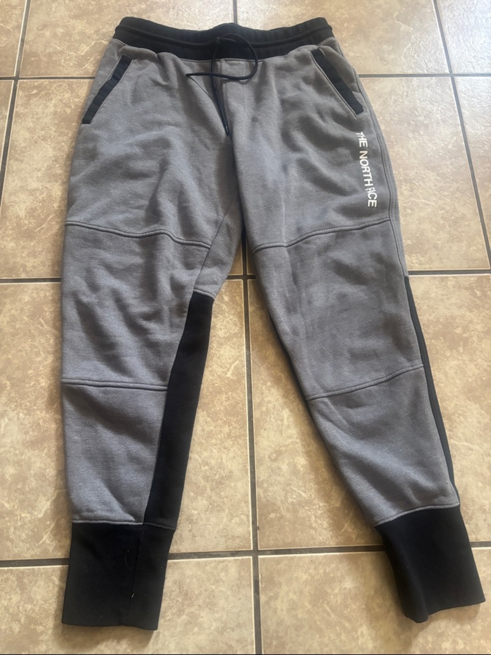 The North Face Gray & Black Jogger Sweatpants